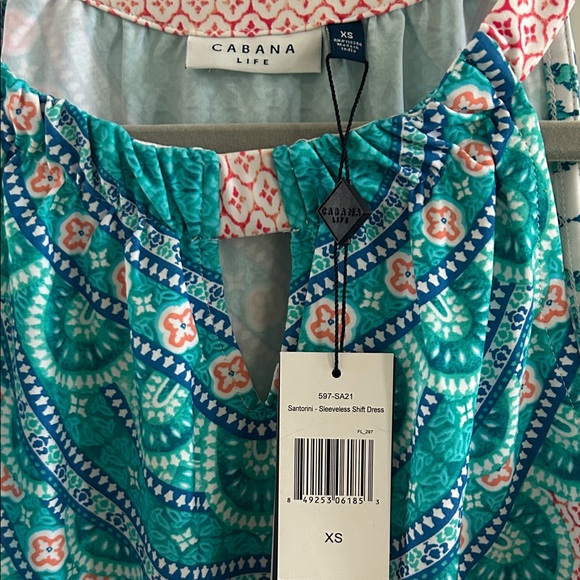 Cabana Life Pink and Teal Mini Dress - Picture 3 of 6